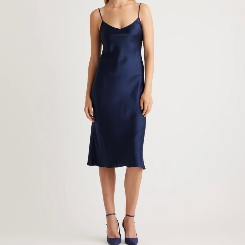 Quince Washable Silk Slip Dress Like New Size Small